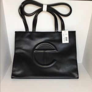 Telfar Medium Black Shopping Bag